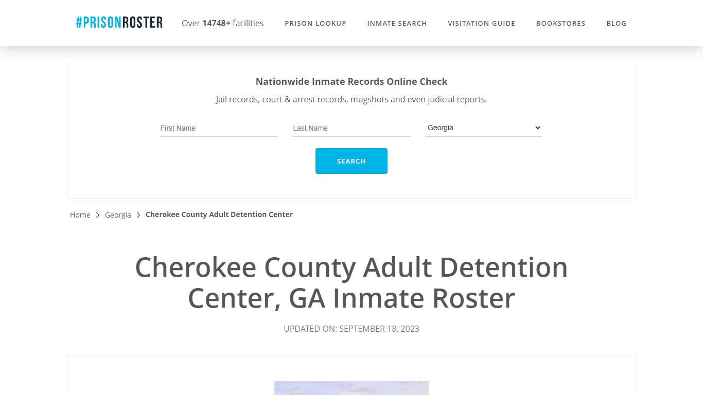 Cherokee County Adult Detention Center, GA Inmate Roster
